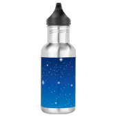 Deep Blue Starry Night Sky Trinkflasche (Rechts)