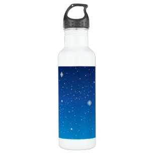 Deep Blue Starry Night Sky Trinkflasche