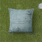 Deep Blue Steampunk Bird Cage Kissen (Golfball-Marker)