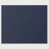 Deep Blue Stripe Wrapping Paper Geschenkpapier (Flach)