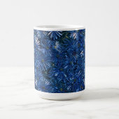 Deep Blue Stylized Blume Tee/Kaffee Tasse (Mittel)
