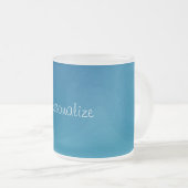 Deep Blue Swirl Kaffee Tasse (VorderseiteRechts)