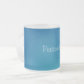 Deep Blue Swirl Kaffee Tasse (Vorderseite Links)
