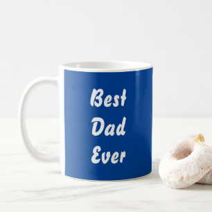 Deep Blue Typografy Best Vater je Template Kaffeetasse