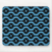 Deep Blue Uncommon Circles Mousepad (Vorne)