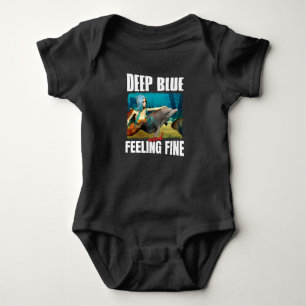 Deep Blue und Gefühl Fine Mermaid und Dolphin Baby Strampler