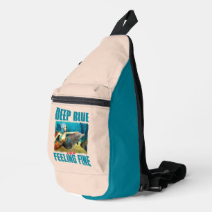 Deep Blue und Gefühl Fine Mermaid und Dolphin Crossbody Bag