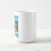 Deep Blue und Gefühl Fine Mermaid und Dolphin Kaffeetasse (Mittel)