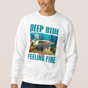 Deep Blue und Gefühl Fine Mermaid und Dolphin Sweatshirt