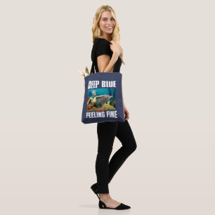 Deep Blue und Gefühl Fine Mermaid und Dolphin Tasche
