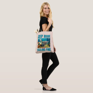 Deep Blue und Gefühl Fine Mermaid und Dolphin Tasche