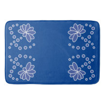 Deep Blue und Medium Moderne Blume