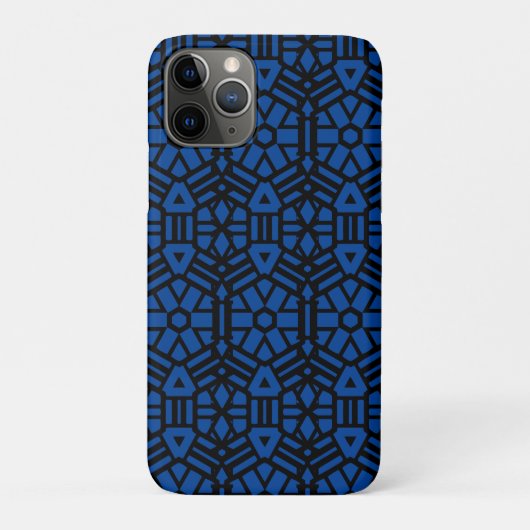 Deep Blue Unique Muster Case-Mate iPhone Hülle (Rückseite)