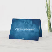 Deep Blue Vielen Dank Dankeskarte (Rückseite)