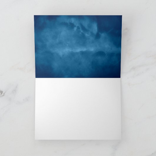 Deep Blue Vielen Dank Dankeskarte (Innenseite)