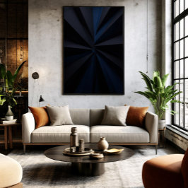 Deep Blue Vortex Poster