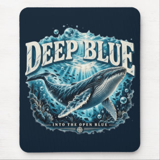 DEEP BLUE Wal-Ozean-Abenteuer Mousepad