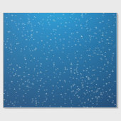Deep Blue Water und TIny Bubbles Geschenkpapier (Flach)