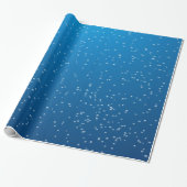 Deep Blue Water und TIny Bubbles Geschenkpapier (Ungerollt)