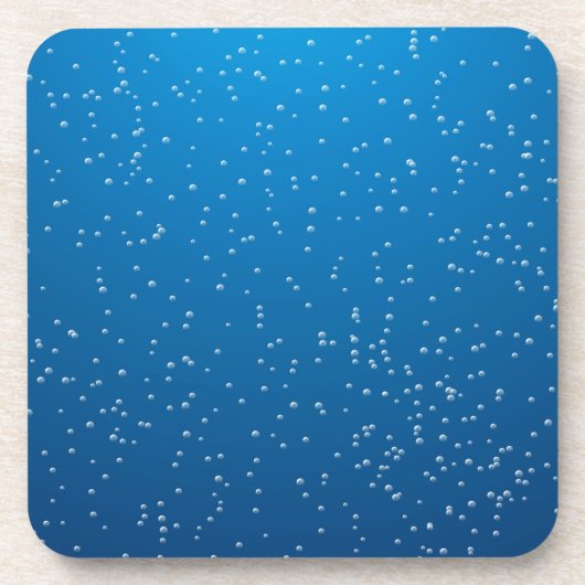Deep Blue Water und TIny Bubbles Getränkeuntersetzer (Vorderseite)