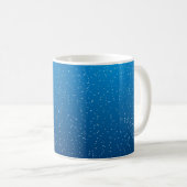 Deep Blue Water und TIny Bubbles Kaffeetasse (VorderseiteRechts)