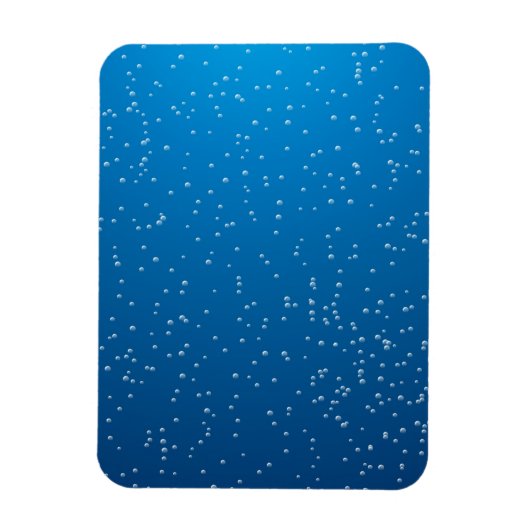 Deep Blue Water und TIny Bubbles Magnet (Vertikal)