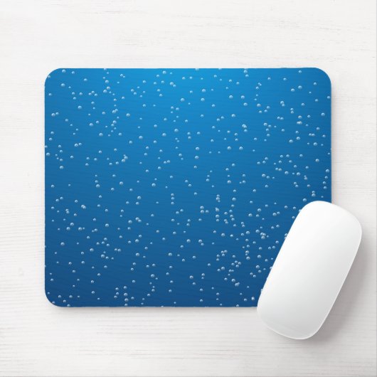 Deep Blue Water und TIny Bubbles Mousepad (Mit Mouse)