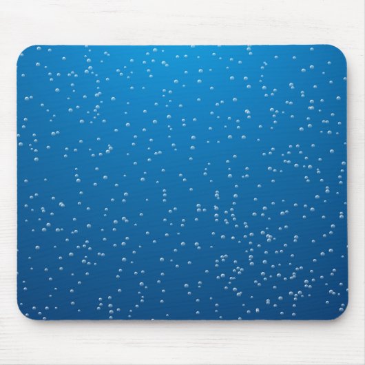 Deep Blue Water und TIny Bubbles Mousepad (Vorne)