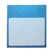 Deep Blue Water und TIny Bubbles Notizblock (Vorderseite)