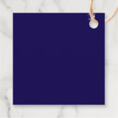 Deep Blue Wedding Geschenkanhänger (Rückseite)