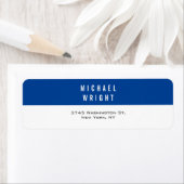 Deep Blue White Modern Schlicht einfach Minimalist (Insitu)