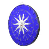 Deep Blue White Star Dartscheibe (Vorderseite rechts)