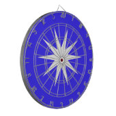 Deep Blue White Star Dartscheibe (Vorderseite Links)