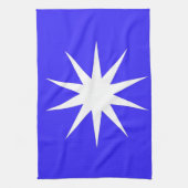 Deep Blue White Star Küchentuch (Vertikal)