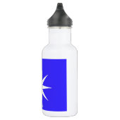 Deep Blue White Star Trinkflasche (Rechts)