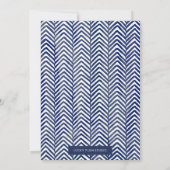 Deep Blue Winter Weihnachts-Fotokarte Einladung (Rückseite)