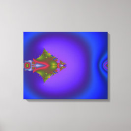 Deep Bluish Fraktal Leinwanddruck