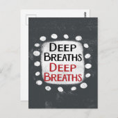 Deep Breaths Postcard Postkarte (Vorne/Hinten)