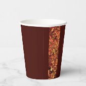 Deep Brown Dinner Herbstfest Glückwunsch Thanksgiv Pappbecher (Rechts)