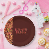 Deep Brown Familie Ansammlung glücklich dank Pappteller (Party)