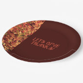 Deep Brown Familie Ansammlung glücklich dank Pappteller (Schrägansicht)