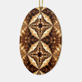 Deep Brown Stars Ornament (Links)