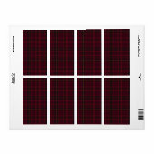 Deep Burgundy Blackwatch Tartan Plaid Pattern (Vorne)