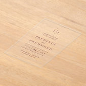 Deep Burgundy Classic Wedding Save the Date Acryleinladungen (Ablage )