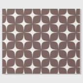 Deep Burgundy Mitte Jahrhundert Modernes Elegantes Geschenkpapier (Flach)