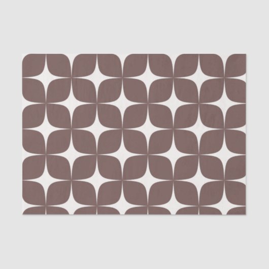 Deep Burgundy Mitte Jahrhundert Modernes Elegantes Seidenpapier (Vorderseite)