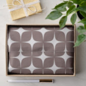 Deep Burgundy Mitte Jahrhundert Modernes Elegantes Seidenpapier (Geschenk)