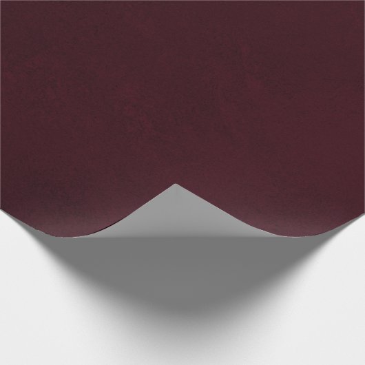 Deep Burgundy Plum Geschenkpapier (Ecke)