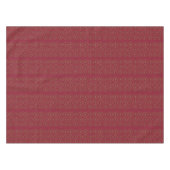 Deep Burgundy Red Heart Pattern Holiday Tableclout Tischdecke (Vorderseite (Horizontal))