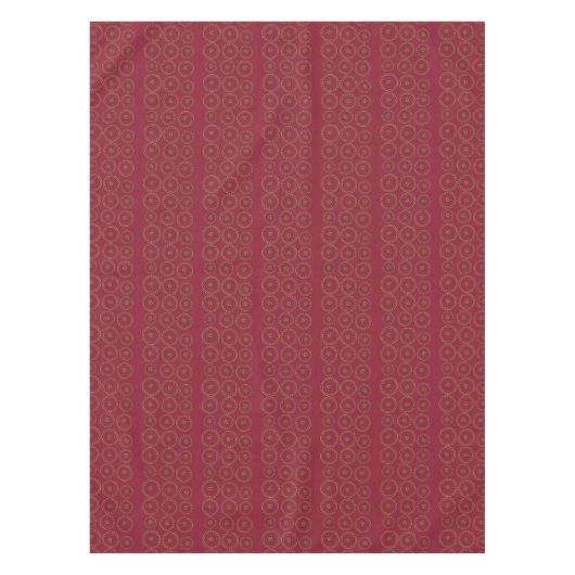 Deep Burgundy Red Leaf Muster Holiday Tableclout Tischdecke (Vorderseite)